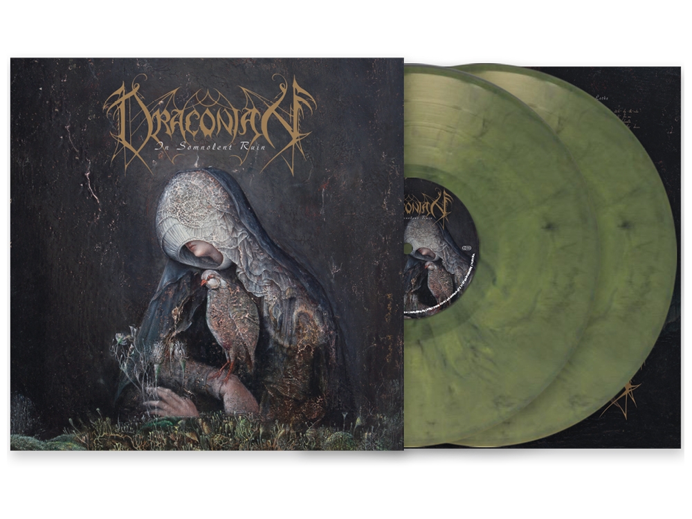 In Somnolent Ruin Marbled Green Yellow Black vinyl